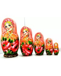 Матрешка Маки колокол роз. 5м17
