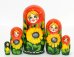 Матрешка Подсолнухи 5м17