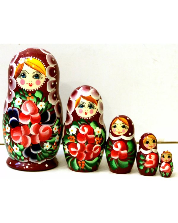 Матрешка Цветочки Ленины 5м15