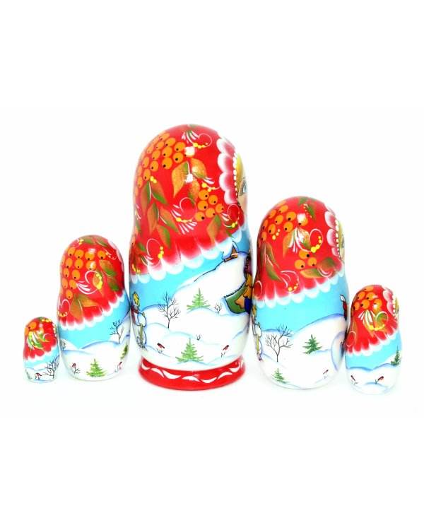 Матрешка Зима панорамная крас. 5м17