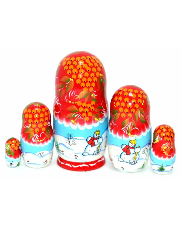 Матрешка Зима панорамная крас. 5м17