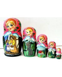 Матрешка Красная Шапочка 5м17