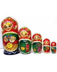 Матрешка Колобок 5м17