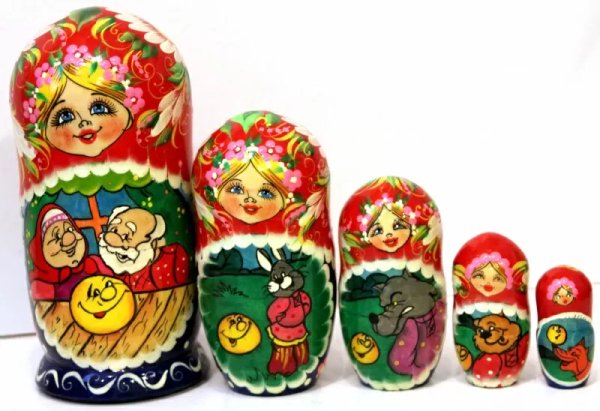 Матрешка Колобок 5м17