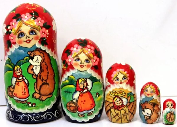 Матрешка Маша и медведь 5м17