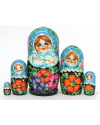Матрешка Славянские узоры 5м17