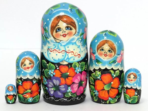 Матрешка Славянские узоры 5м17