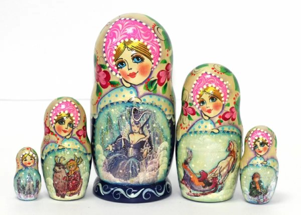 Матрешка Снежная королева 5м18