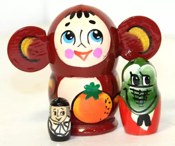 Матрешка Чебурашка 3м10