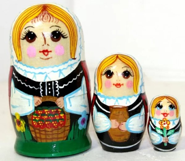 Матрешка Божья коровка 3м10