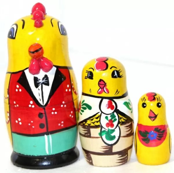 Матрешка Петушок 3м10