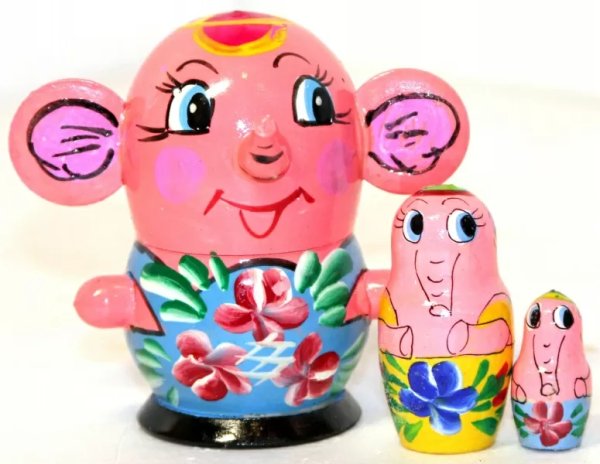 Матрешка Слоник 3м10