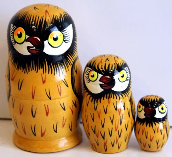 Матрешка Сова в ассортименте 3м10 Матрешка Сова в ассортименте 3м10