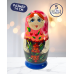 Матрешка Ольга c рябиной 5 в 1, 14 см - K22