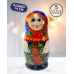 Матрешка Ольга c рябиной 5 в 1, 14 см - K22