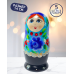 Матрешка Александра черная 5 в 1, 14 см - K22 Матрешка Александра черная 5 в 1, 14 см - K22