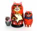 Матрешка Коты с ушами 3м10