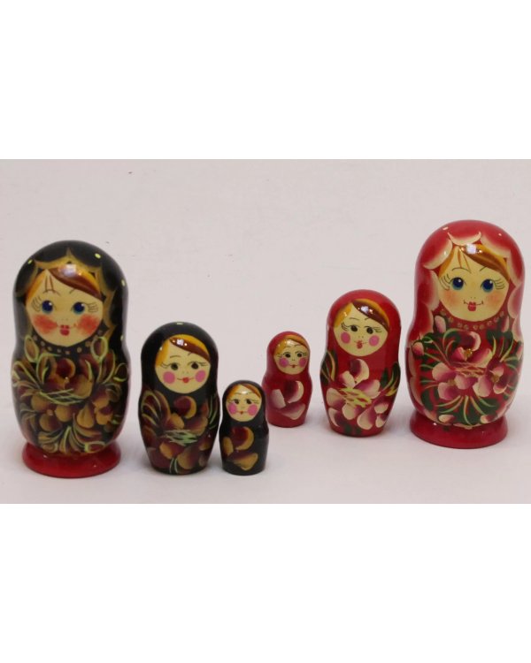 Матрешка Розочка в ассорт. 3м8