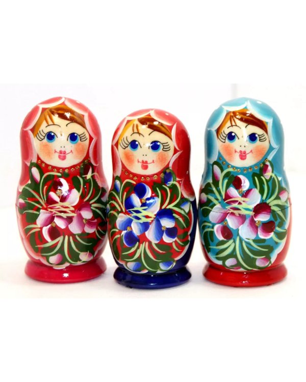Матрешка Розочка в ассорт. 3м8