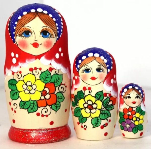 Матрешка Цветы 3м9 Матрешка Цветы 3м9