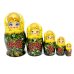 Матрешка Рябинка (желтый платок) 5м 14см