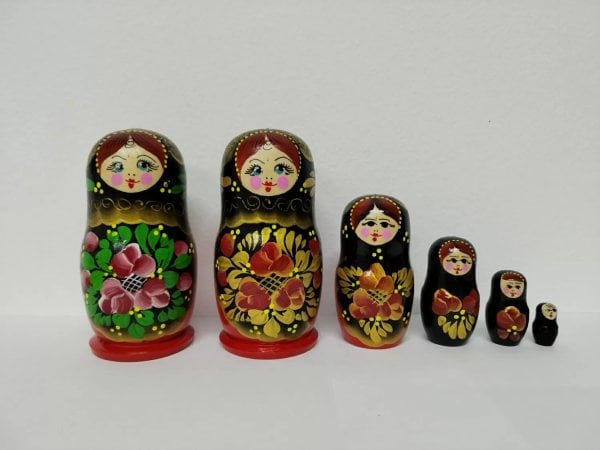 Матрешка Цветы ЛК 5м 10см в ассортименте
