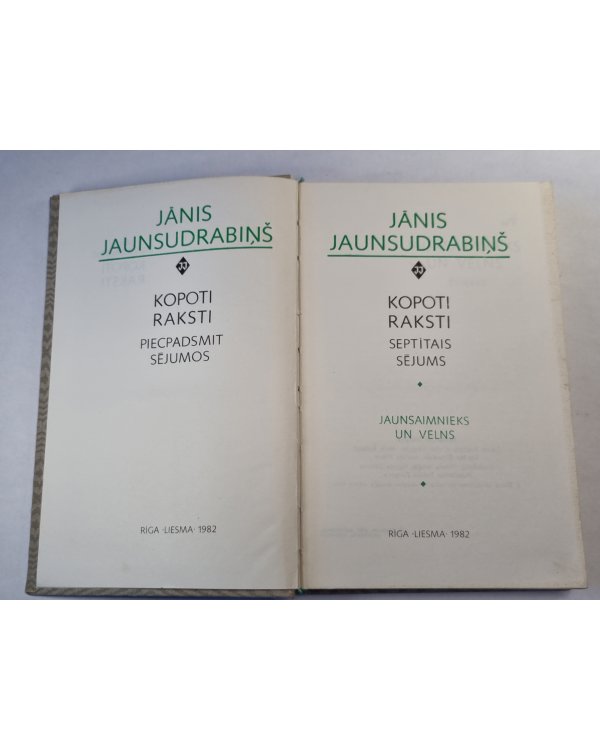 J.Jaunsudrabiņš. Kopoti raksti 7. Jaunsaimnieks un velns