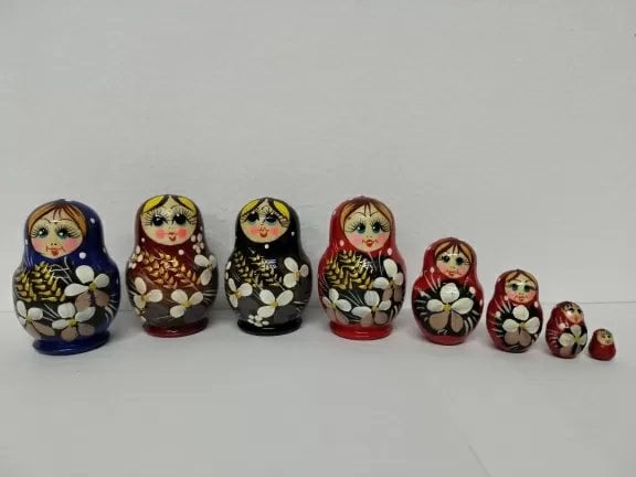 Матрешка Колоски Мини 5м5
