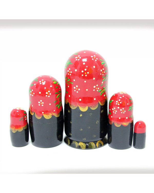 Матрешка Рябинка (красный платок) 5м 17 см