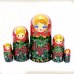 Матрешка Рябинка (красный платок) 5м 17 см