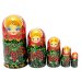Матрешка Рябинка (красный платок) 5м 17 см