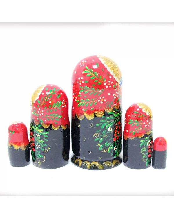 Матрешка Рябинка (красный платок) 5м 17 см