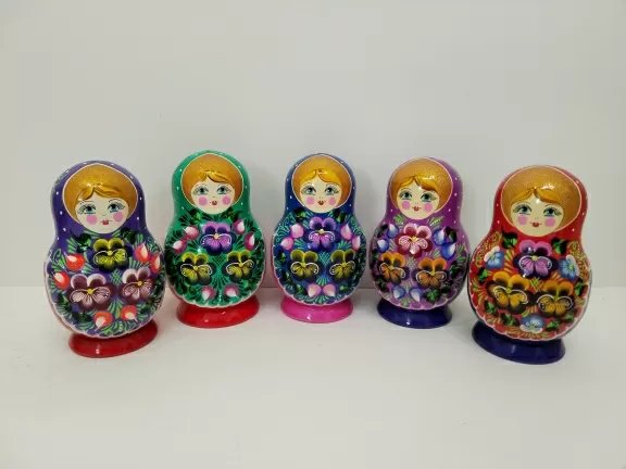 Матрешка Анютины глазки пузатая ВП 5м 16см