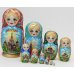 Матрешка Москва разноцветная 10м 25см
