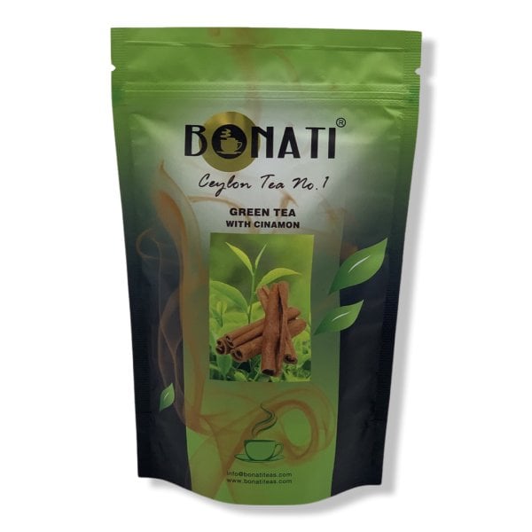 BONATI Ceylon зелёный чай с корицей 100 гр.