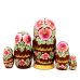 Матрешка Санкт-Петербург лето (коричневая) 17см 5м