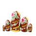 Матрешка Москва лето (коричневая) 17см 5м