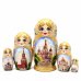 Матрешка Москва лето (бежевая) 17см 5м