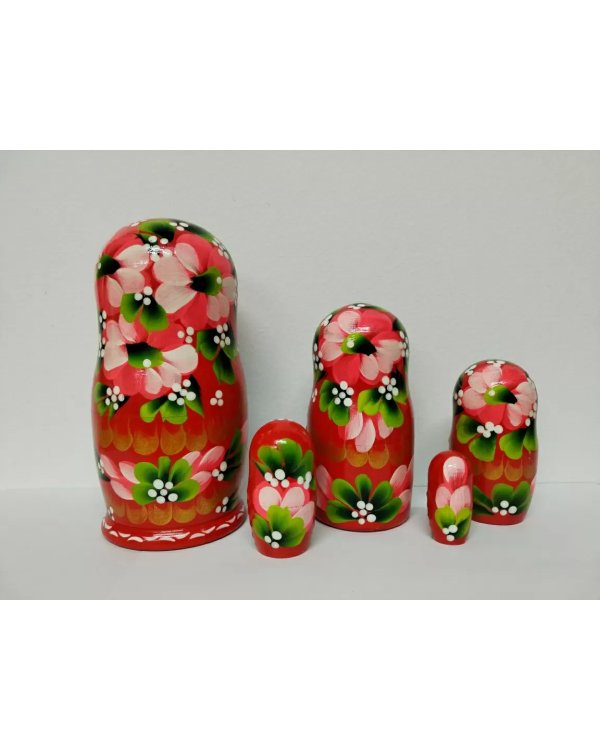 Матрешка Истра (красная) 17см 5м