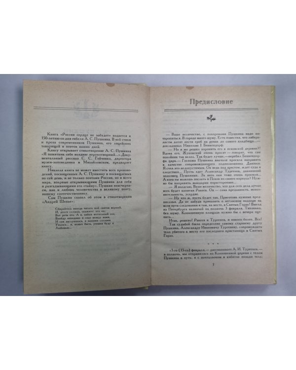 России сердце не забудет. Русские писатели - А.С.Пушкин