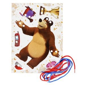 Развитие ребенка Маша и медведь.Шнуровка (Миша)