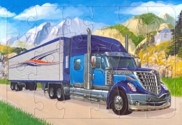 Пазлы на планшете Пазл.Грузовой автомобильИНТЕРНЕШНЛ 24 эл.