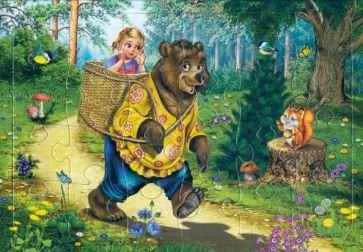 Пазл.Маша и медведь 24 эл.