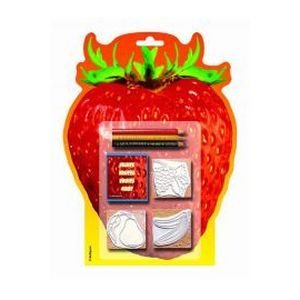 Фрукты.Набор штампов 3шт.в блистере