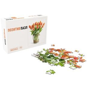 Позитив пазл Цветы (480х330мм)