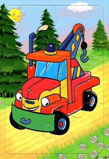 Пазл.Автокран 6 эл.