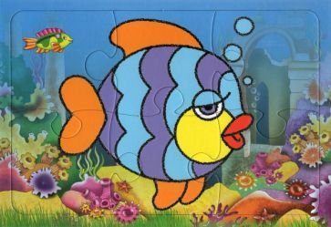Пазлы на планшете Пазл.Рыбка 6 эл.