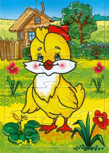 Пазлы на планшете Пазл.Цыпленок 6 эл.