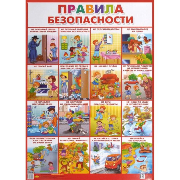 Обучающие плакаты Правила безопасности
