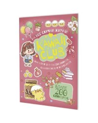 Наклейки Kawaii Club:для ежедневников,смартфонов и ноутбуков (розовая)